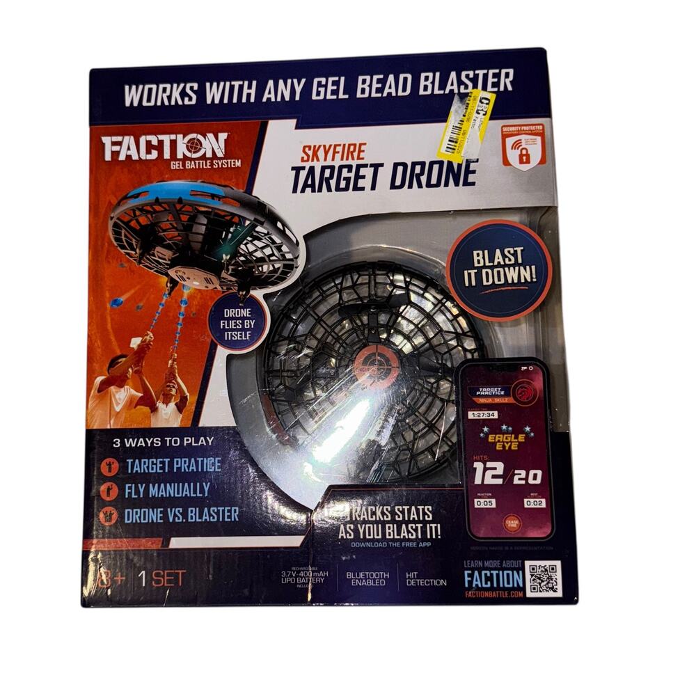 Faction Gel Battle System Skyfire Target Drone, Blast It Down! ~ Brand New~